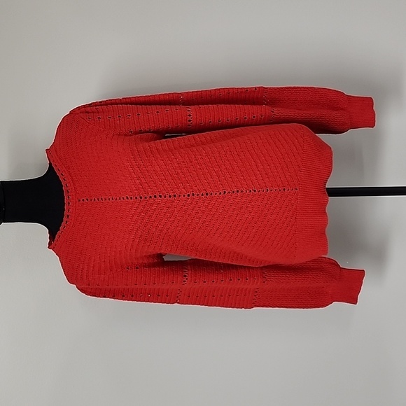 Women's Balloon Sleeve Sweater- Knox Rose - Picture 2 of 10